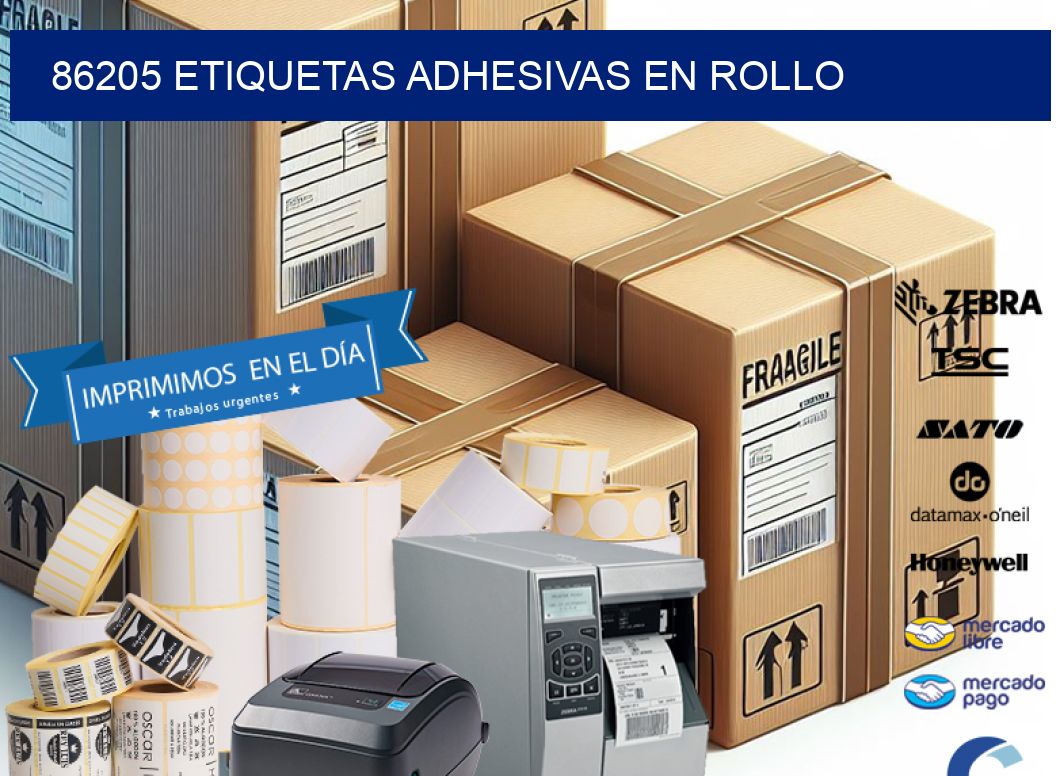 86205 etiquetas adhesivas en rollo
