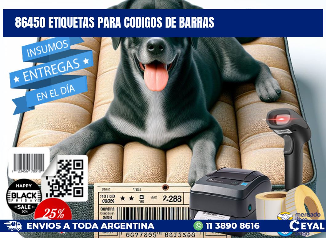 86450 ETIQUETAS PARA CODIGOS DE BARRAS