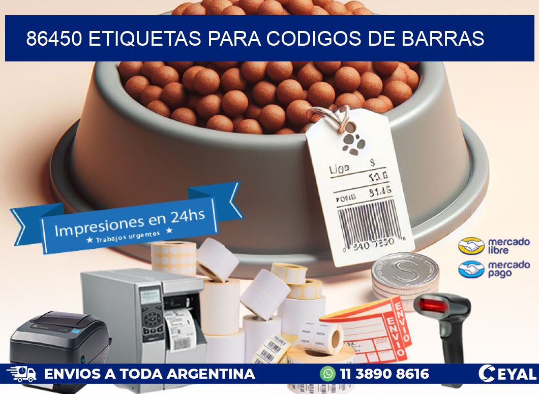 86450 ETIQUETAS PARA CODIGOS DE BARRAS