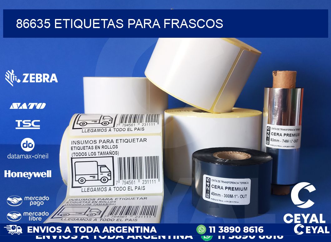 86635 ETIQUETAS PARA FRASCOS