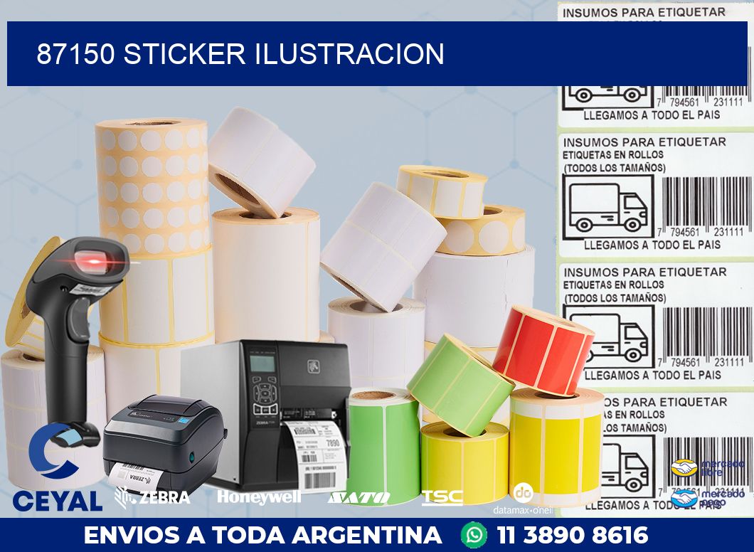 87150 STICKER ILUSTRACION