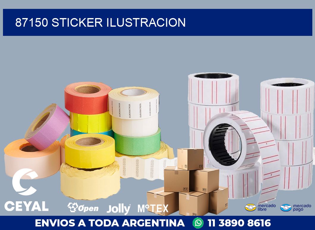87150 STICKER ILUSTRACION