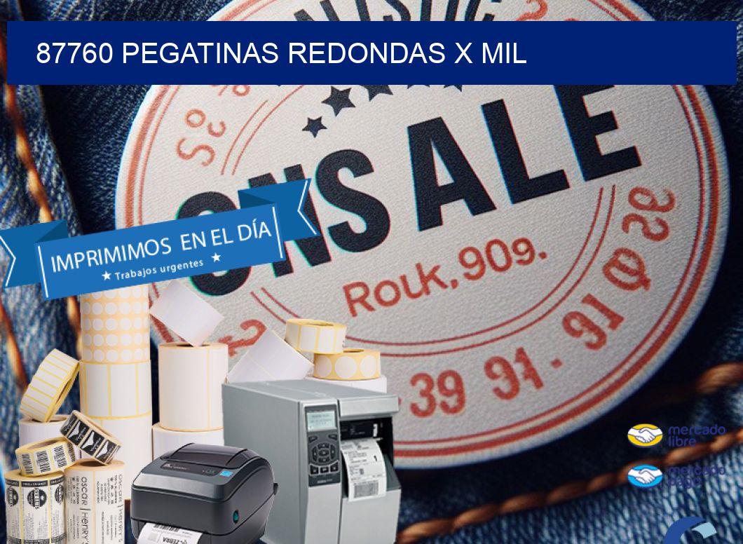 87760 PEGATINAS REDONDAS X MIL