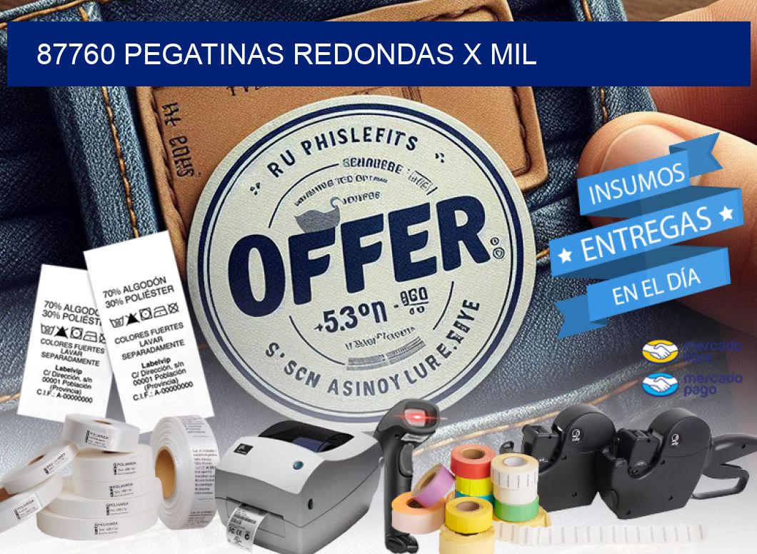 87760 PEGATINAS REDONDAS X MIL