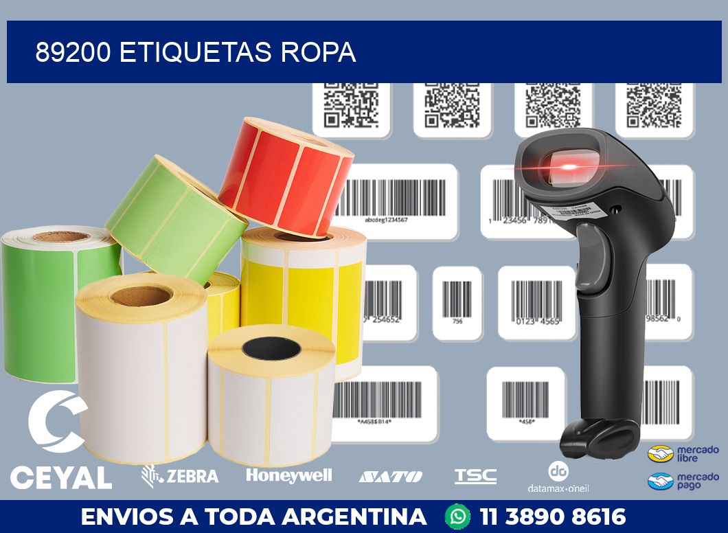 89200 ETIQUETAS ROPA