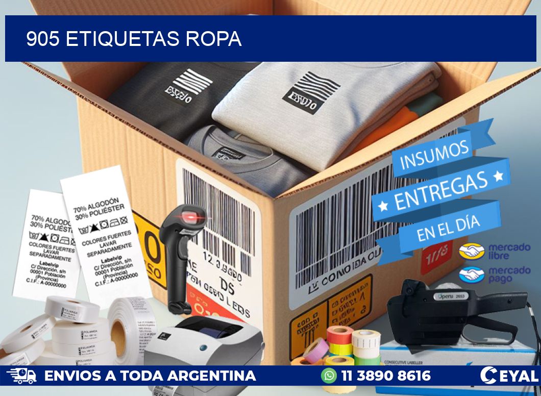 905 ETIQUETAS ROPA