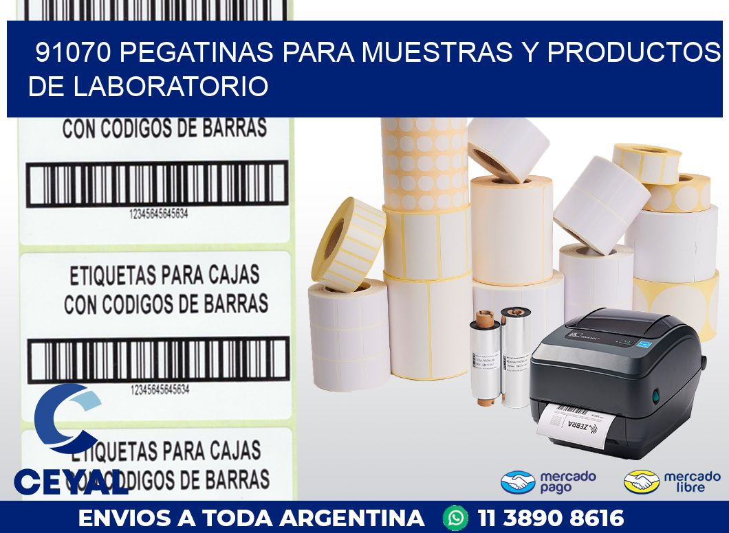 91070 PEGATINAS PARA MUESTRAS Y PRODUCTOS DE LABORATORIO