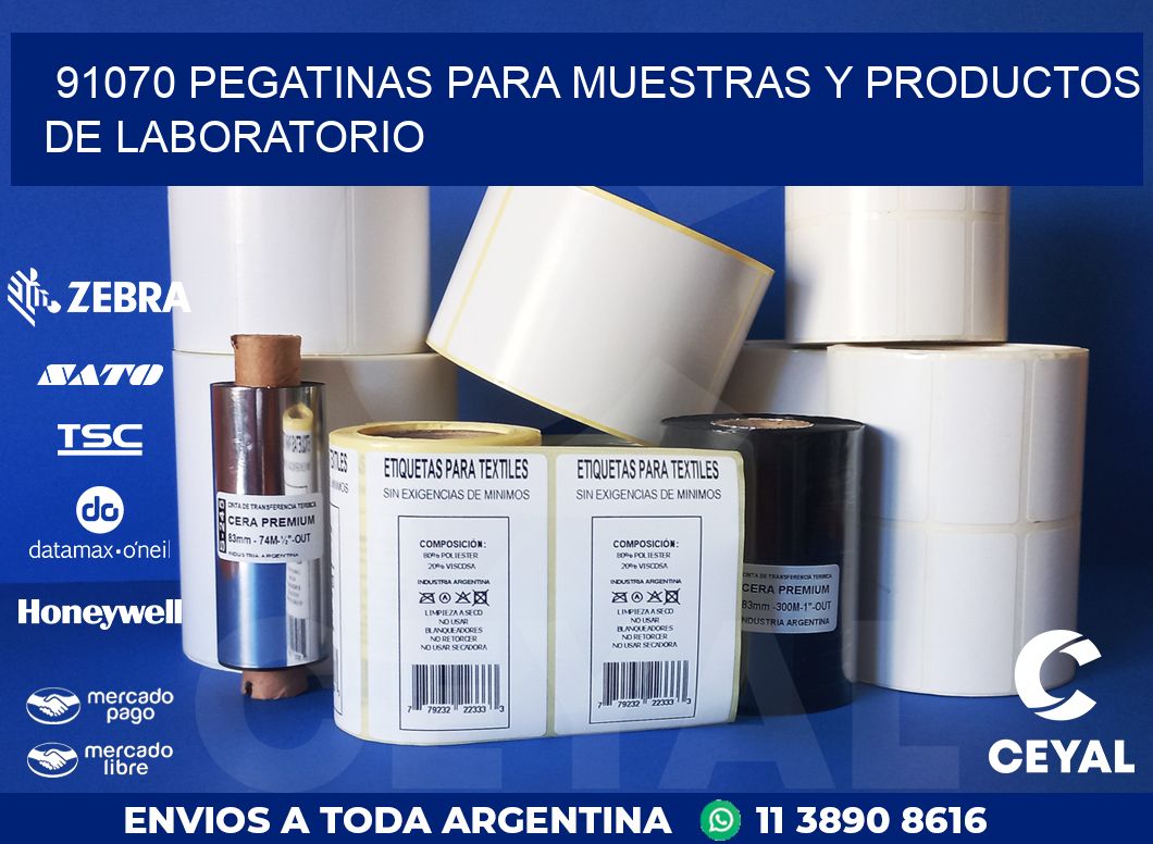 91070 PEGATINAS PARA MUESTRAS Y PRODUCTOS DE LABORATORIO