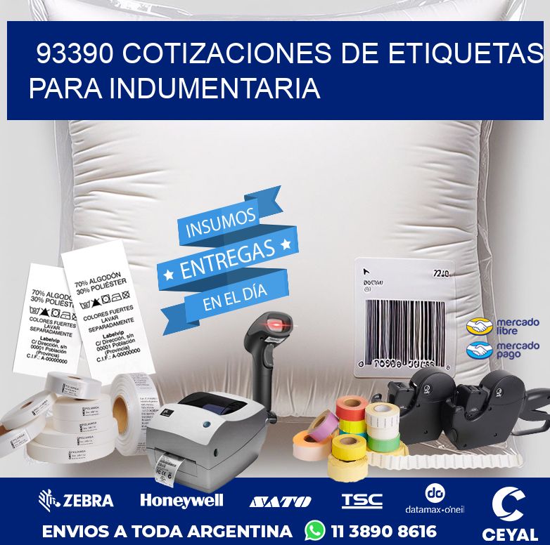 93390 COTIZACIONES DE ETIQUETAS PARA INDUMENTARIA