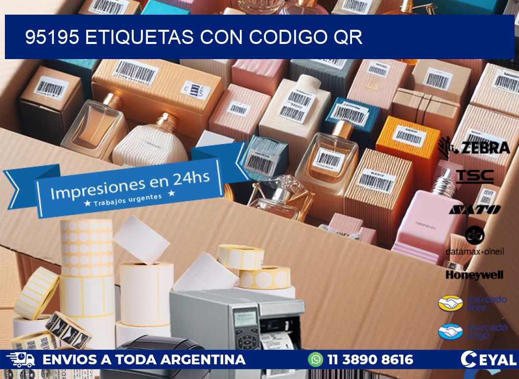 95195 etiquetas con codigo qr