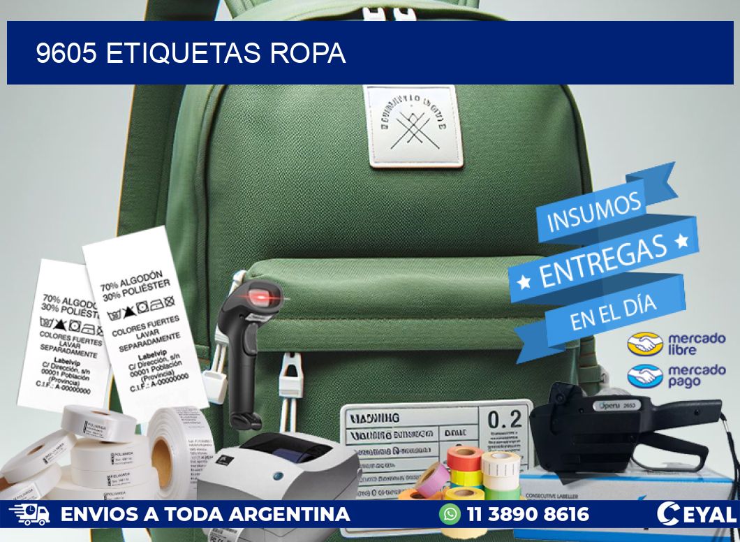 9605 ETIQUETAS ROPA