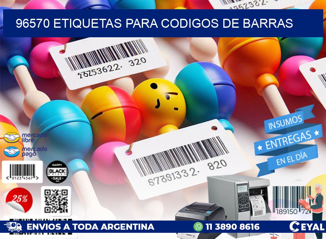 96570 ETIQUETAS PARA CODIGOS DE BARRAS