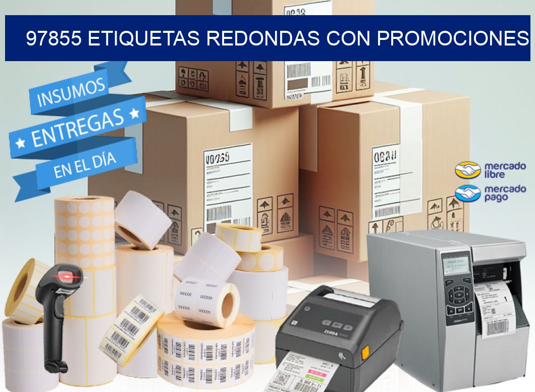 97855 ETIQUETAS REDONDAS CON PROMOCIONES