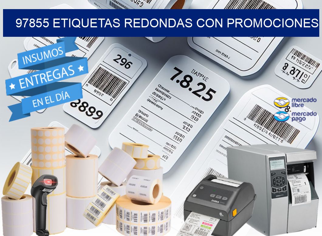 97855 ETIQUETAS REDONDAS CON PROMOCIONES