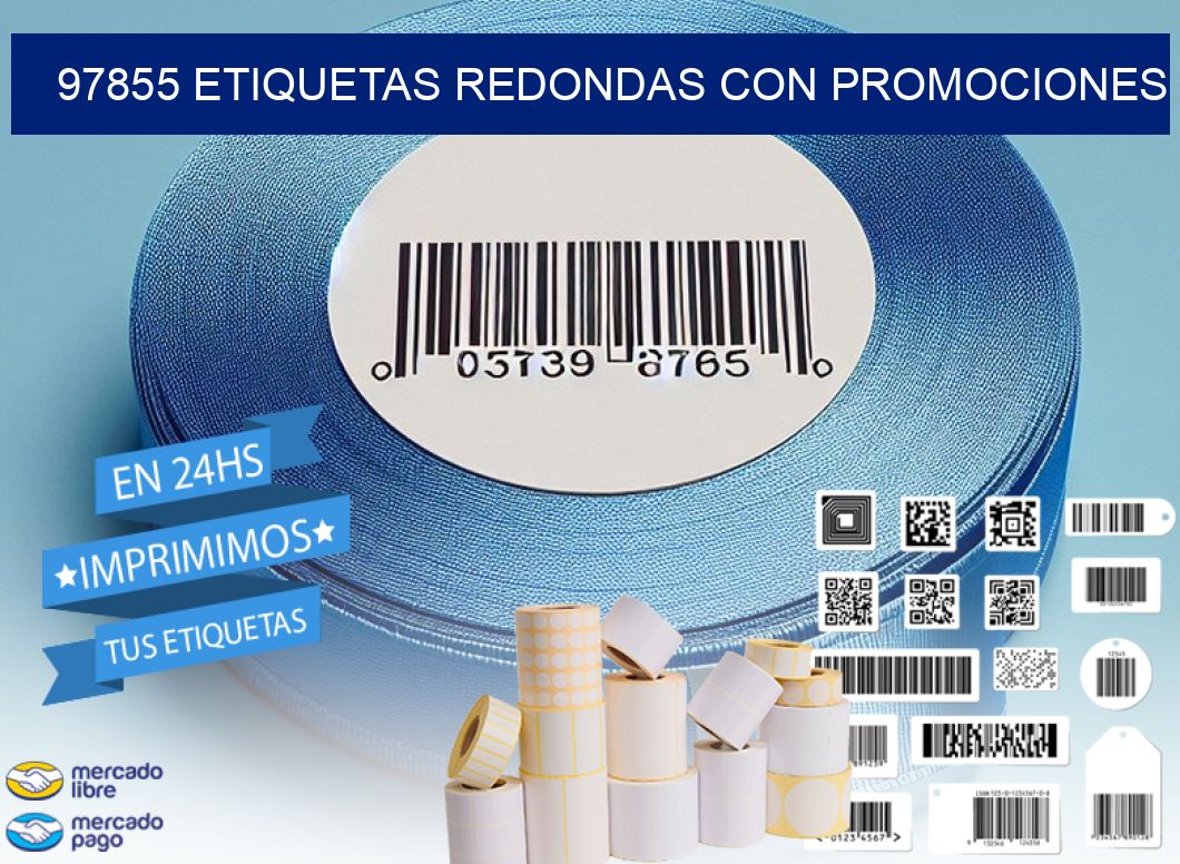 97855 ETIQUETAS REDONDAS CON PROMOCIONES