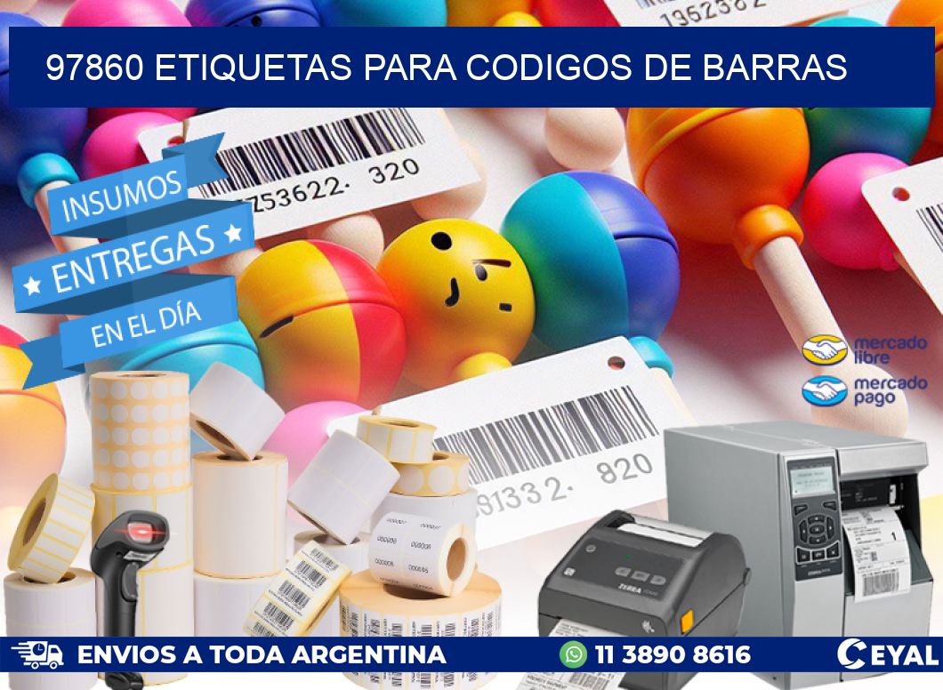 97860 ETIQUETAS PARA CODIGOS DE BARRAS