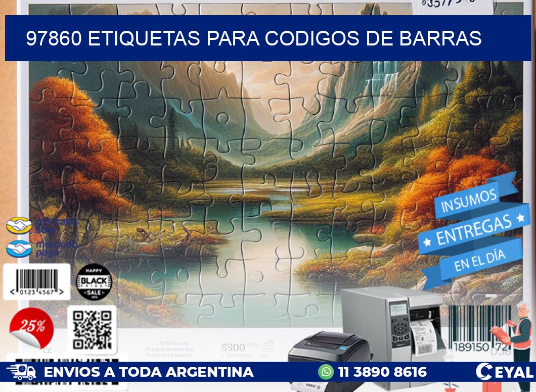 97860 ETIQUETAS PARA CODIGOS DE BARRAS