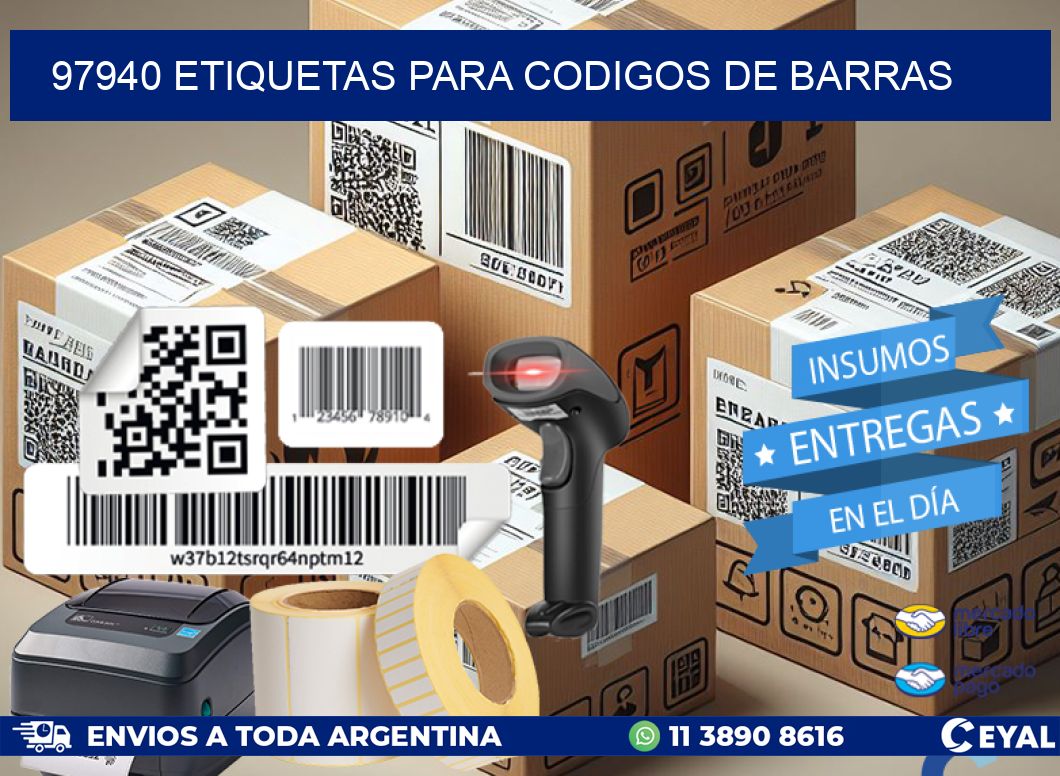 97940 ETIQUETAS PARA CODIGOS DE BARRAS