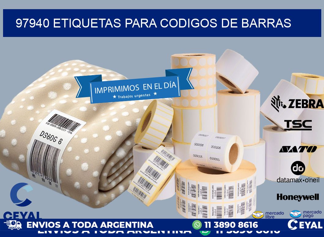 97940 ETIQUETAS PARA CODIGOS DE BARRAS