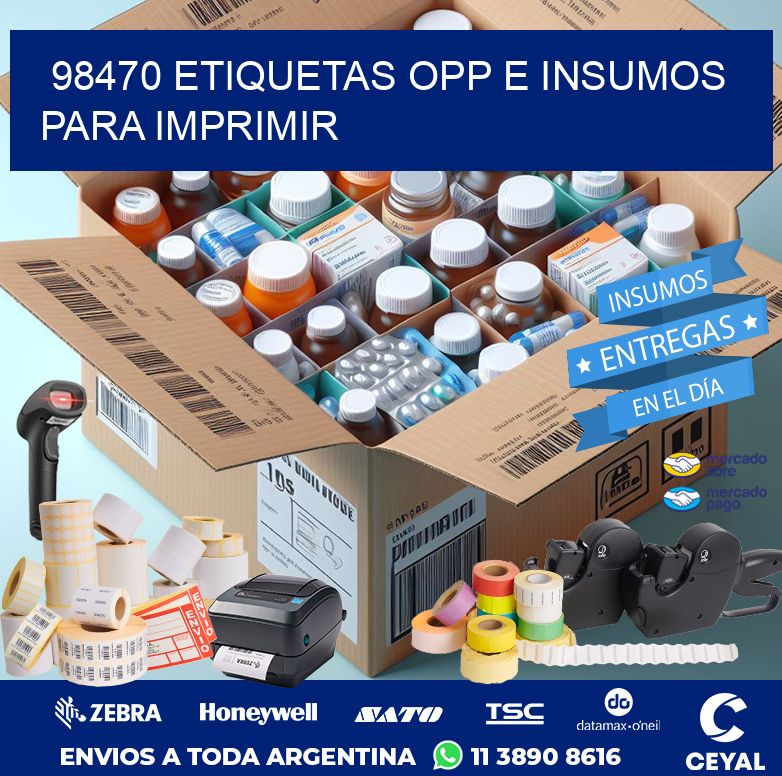 98470 ETIQUETAS OPP E INSUMOS PARA IMPRIMIR