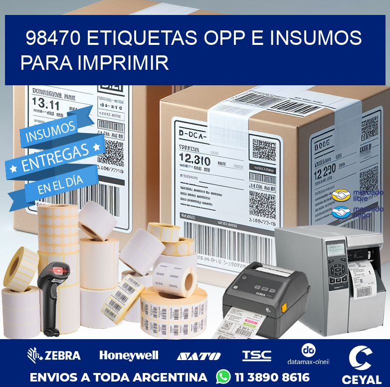 98470 ETIQUETAS OPP E INSUMOS PARA IMPRIMIR