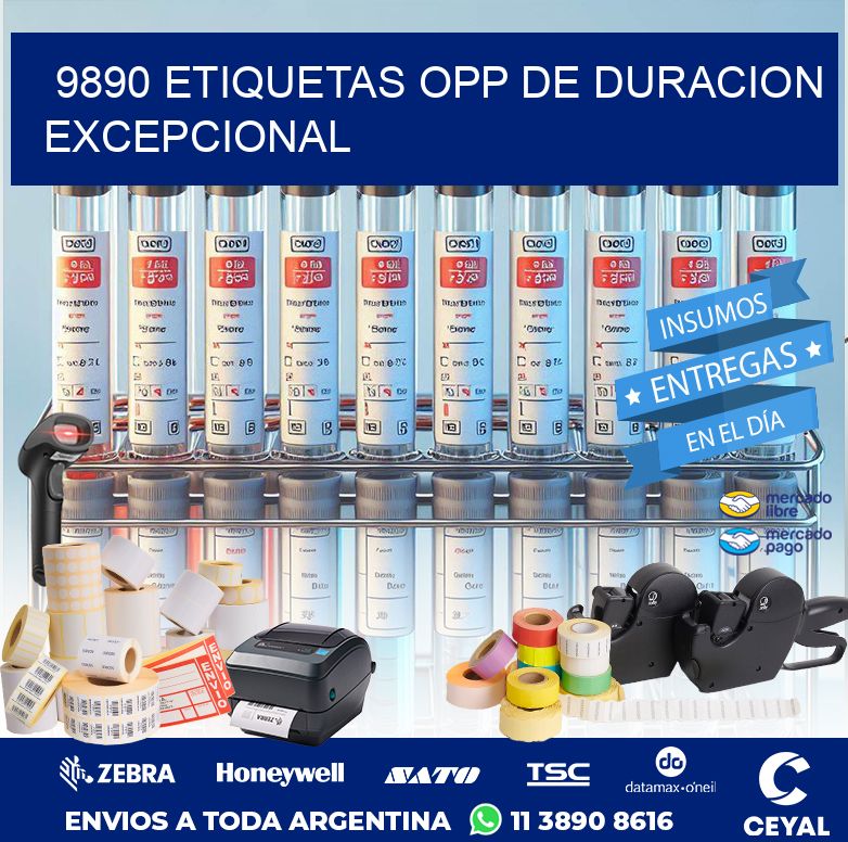 9890 ETIQUETAS OPP DE DURACION EXCEPCIONAL
