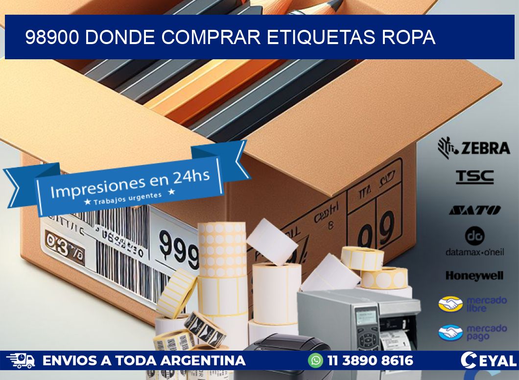 98900 DONDE COMPRAR ETIQUETAS ROPA