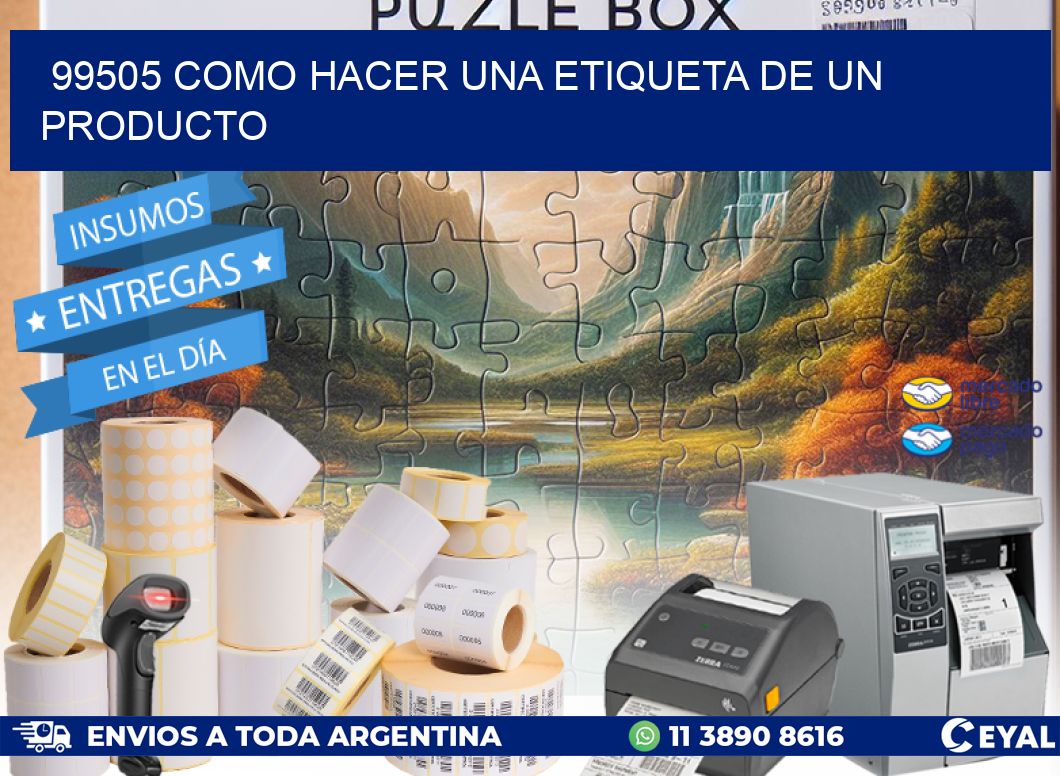99505 como hacer una etiqueta de un producto