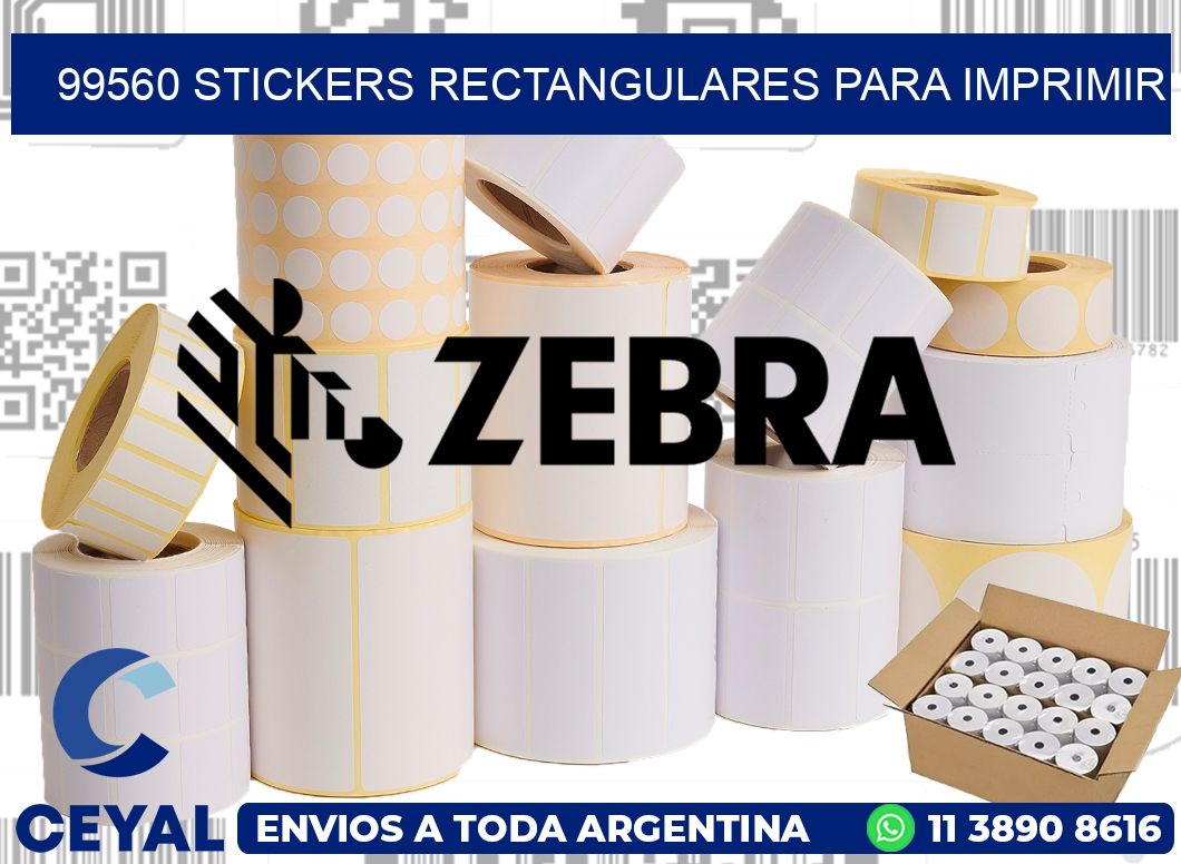 99560 Stickers rectangulares para imprimir