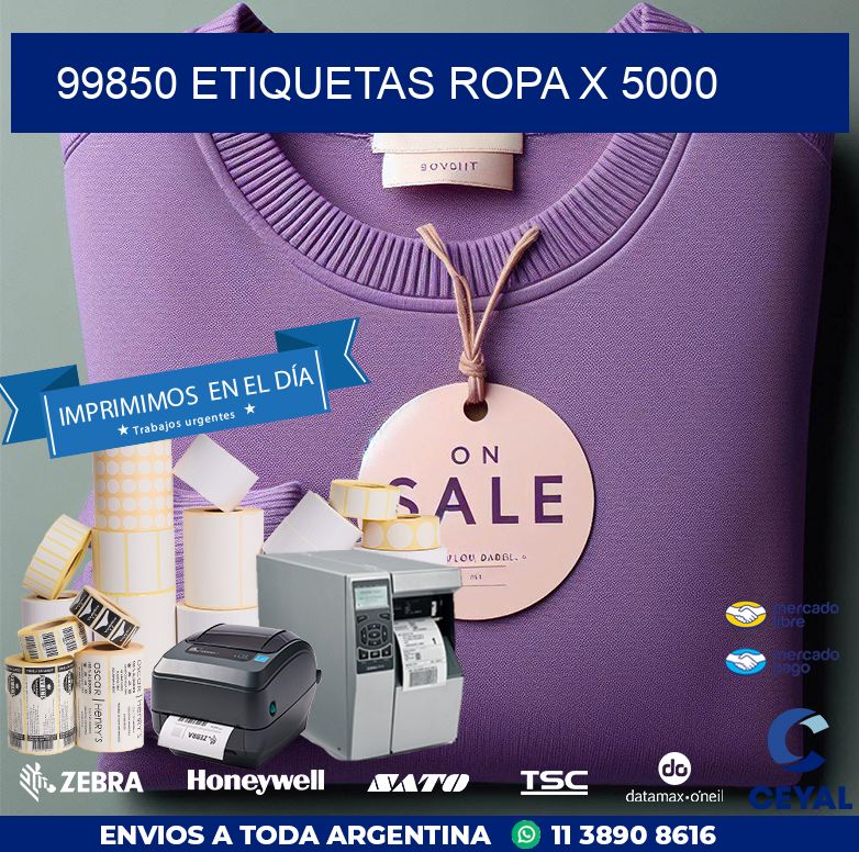 99850 ETIQUETAS ROPA X 5000