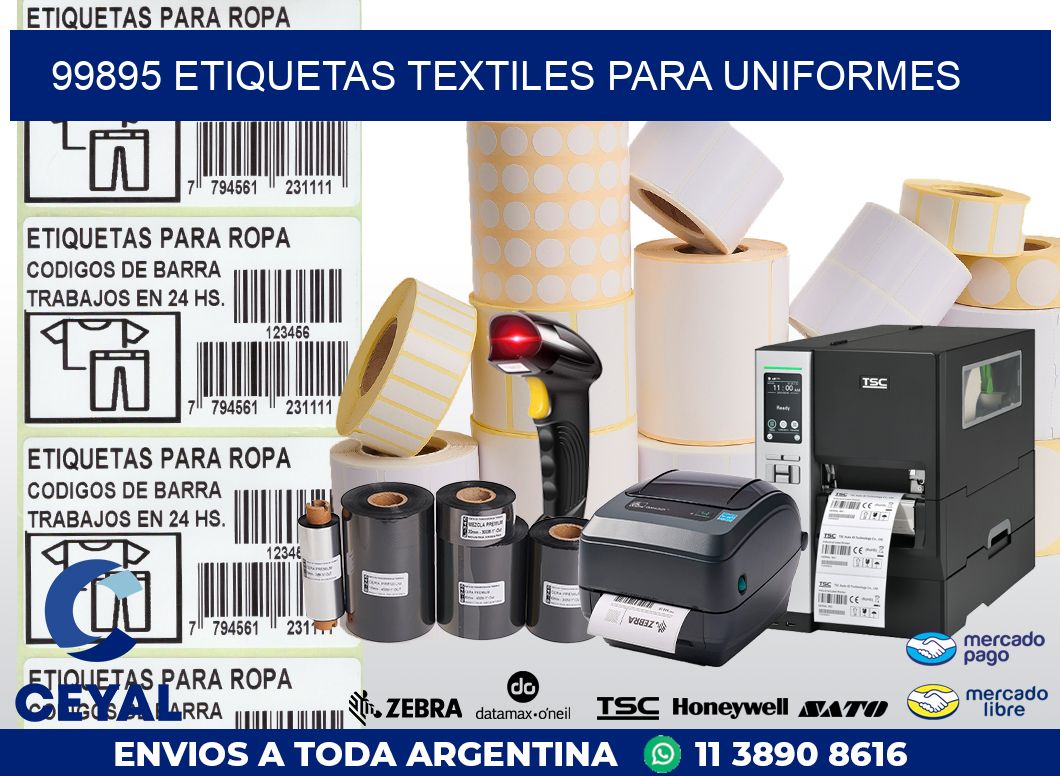99895 ETIQUETAS TEXTILES PARA UNIFORMES