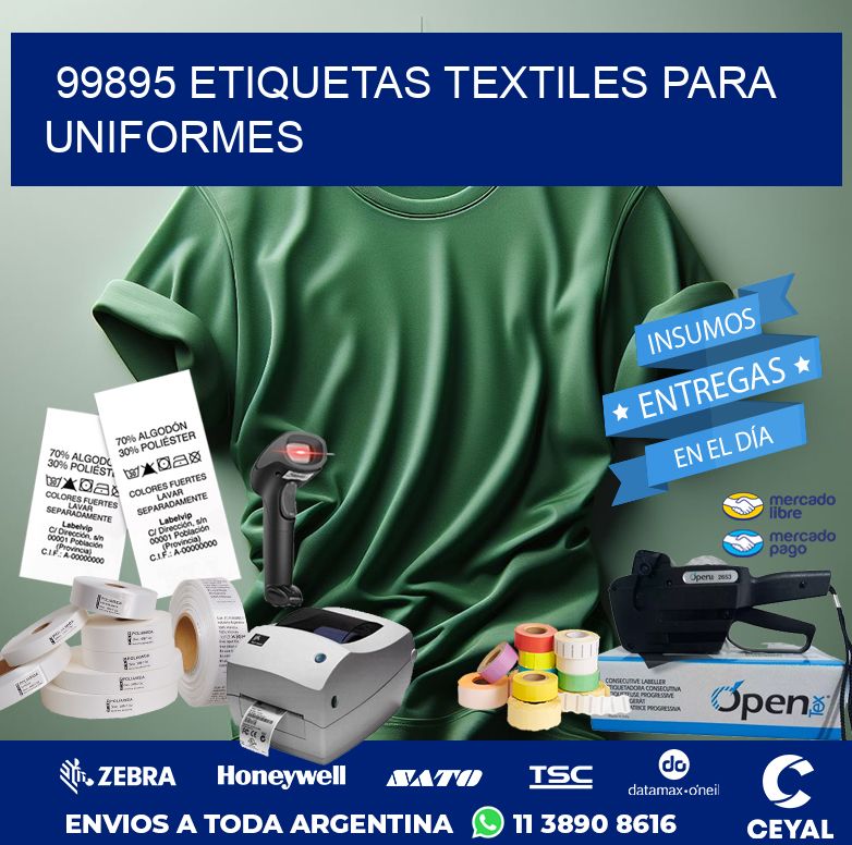 99895 ETIQUETAS TEXTILES PARA UNIFORMES