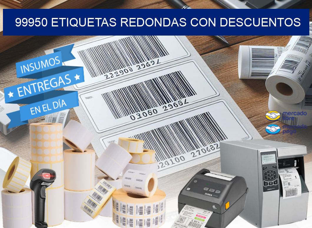 99950 ETIQUETAS REDONDAS CON DESCUENTOS
