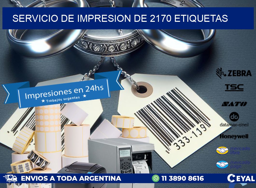 SERVICIO DE IMPRESION DE 2170 ETIQUETAS