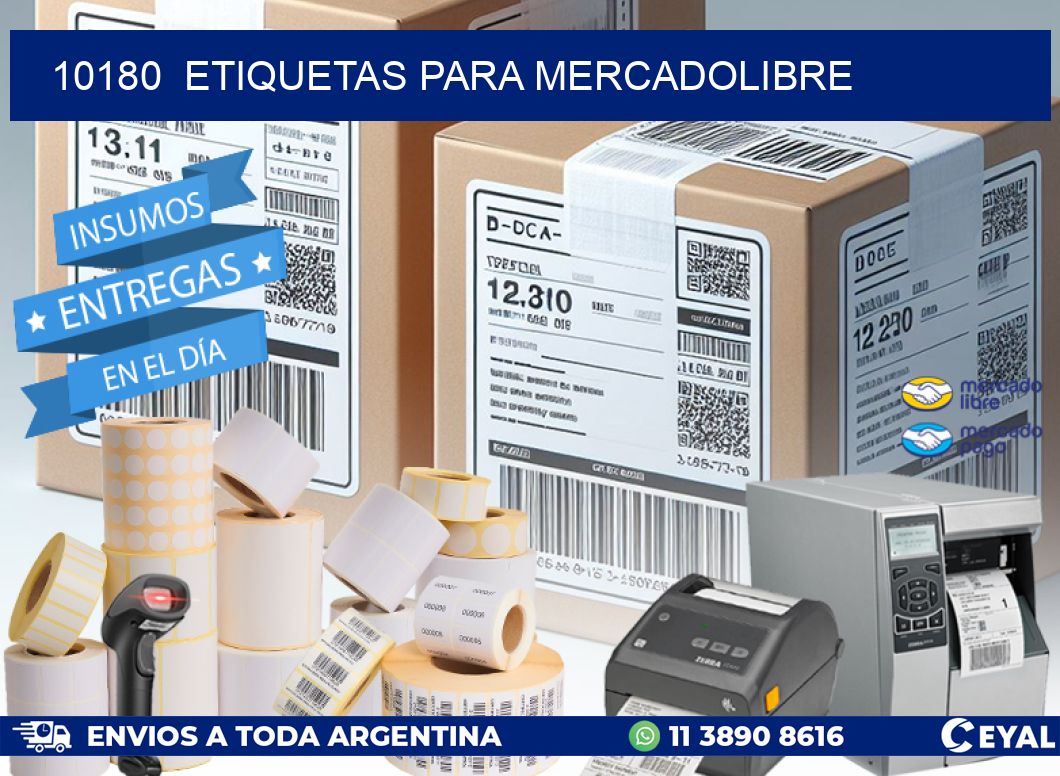 10180  ETIQUETAS PARA MERCADOLIBRE