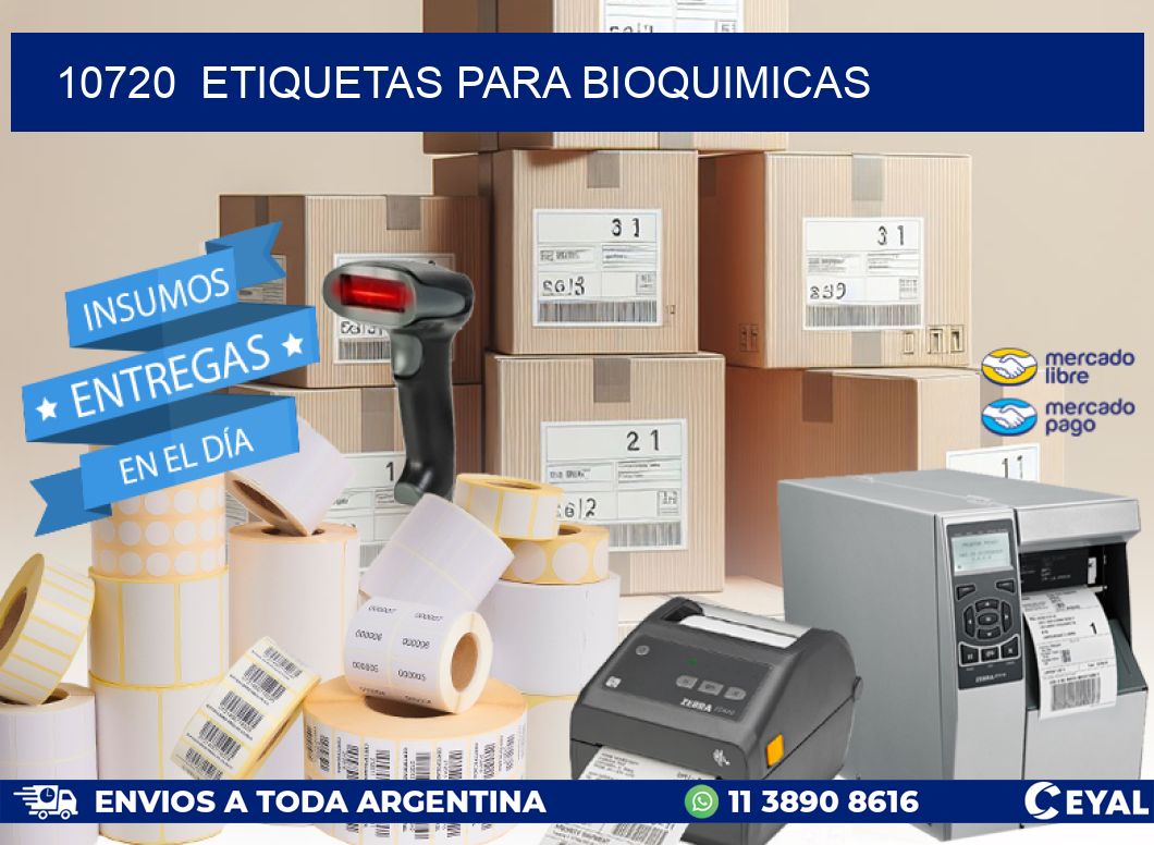 10720 ETIQUETAS PARA BIOQUIMICAS