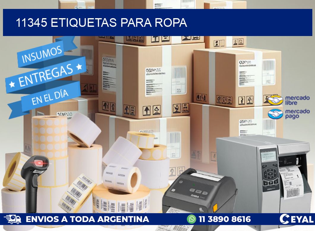 11345 ETIQUETAS PARA ROPA