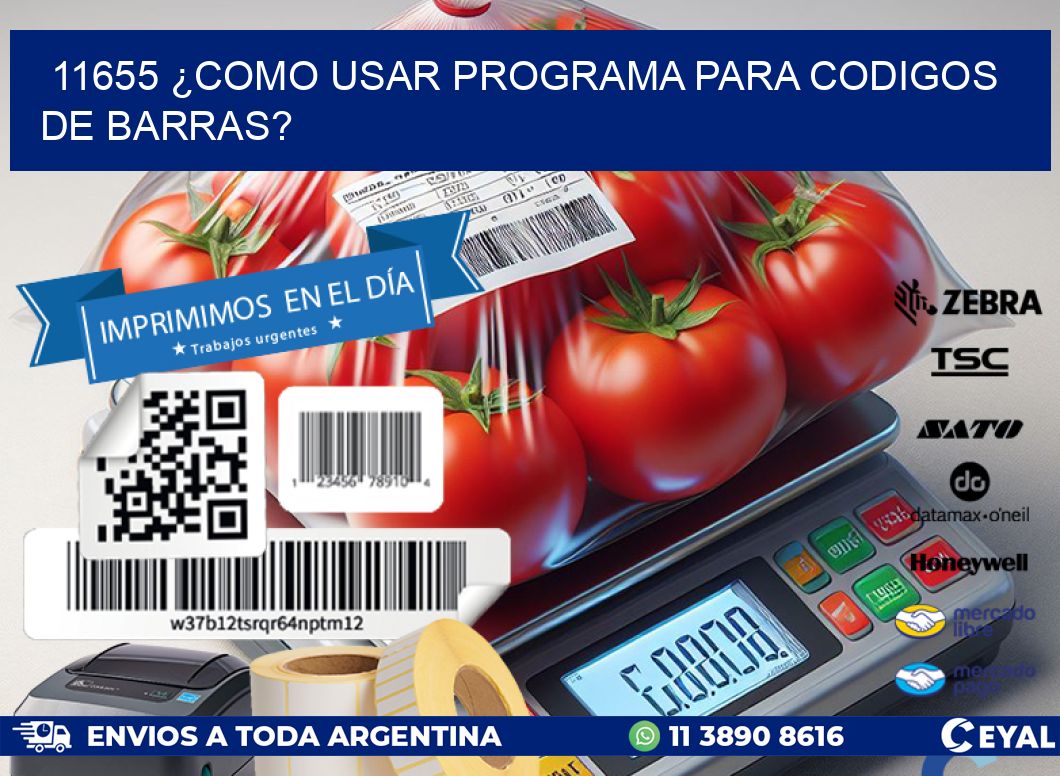 11655 ¿COMO USAR PROGRAMA PARA CODIGOS DE BARRAS?