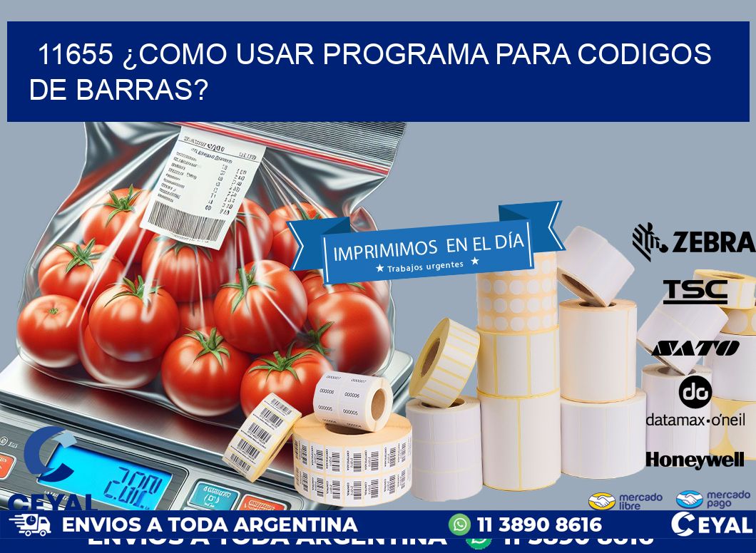 11655 ¿COMO USAR PROGRAMA PARA CODIGOS DE BARRAS?