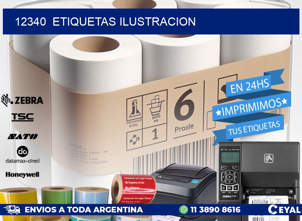 12340 ETIQUETAS ILUSTRACION