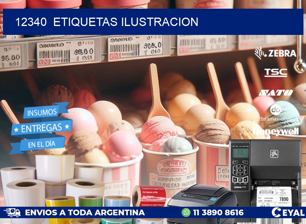 12340 ETIQUETAS ILUSTRACION