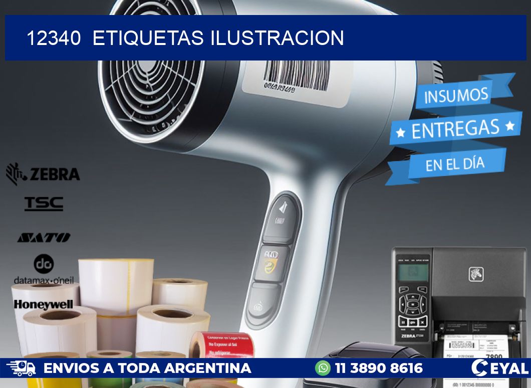 12340 ETIQUETAS ILUSTRACION