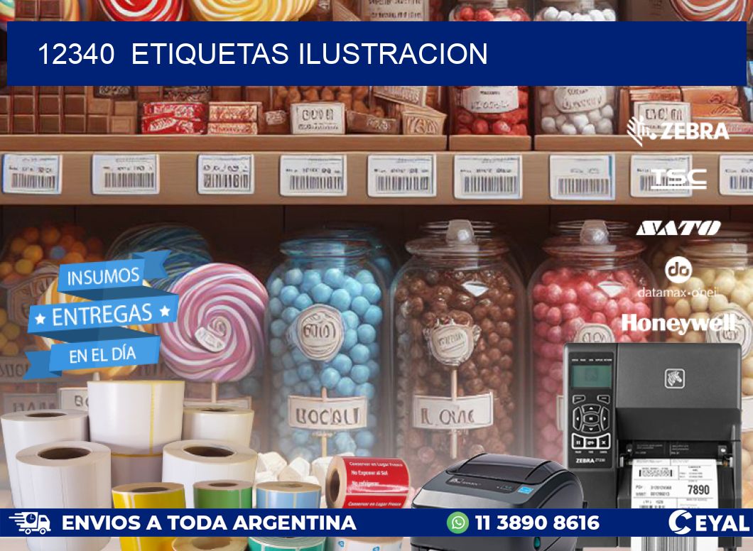 12340 ETIQUETAS ILUSTRACION