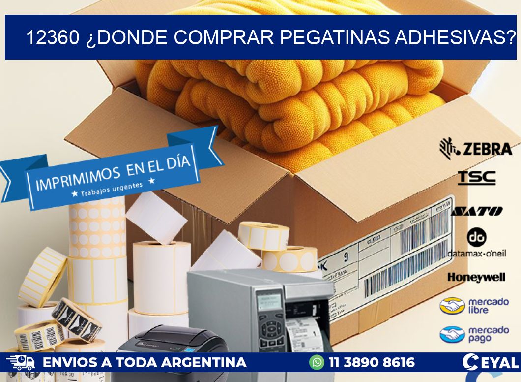 12360 ¿DONDE COMPRAR PEGATINAS ADHESIVAS?