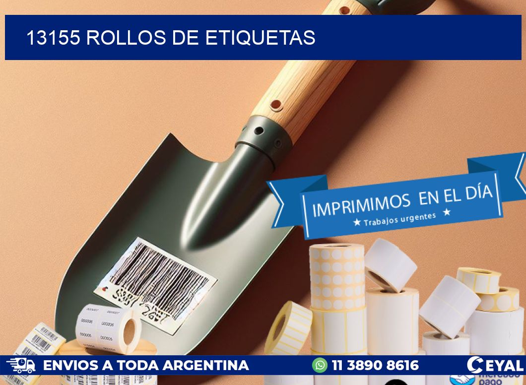 13155 ROLLOS DE ETIQUETAS