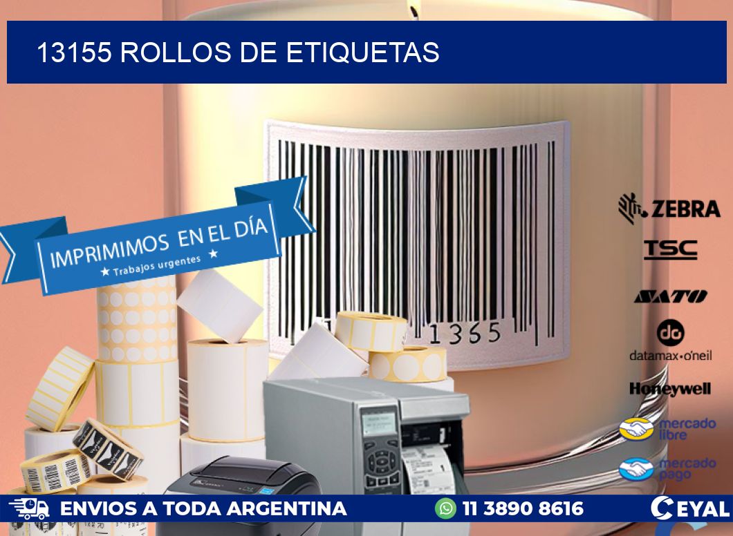 13155 ROLLOS DE ETIQUETAS