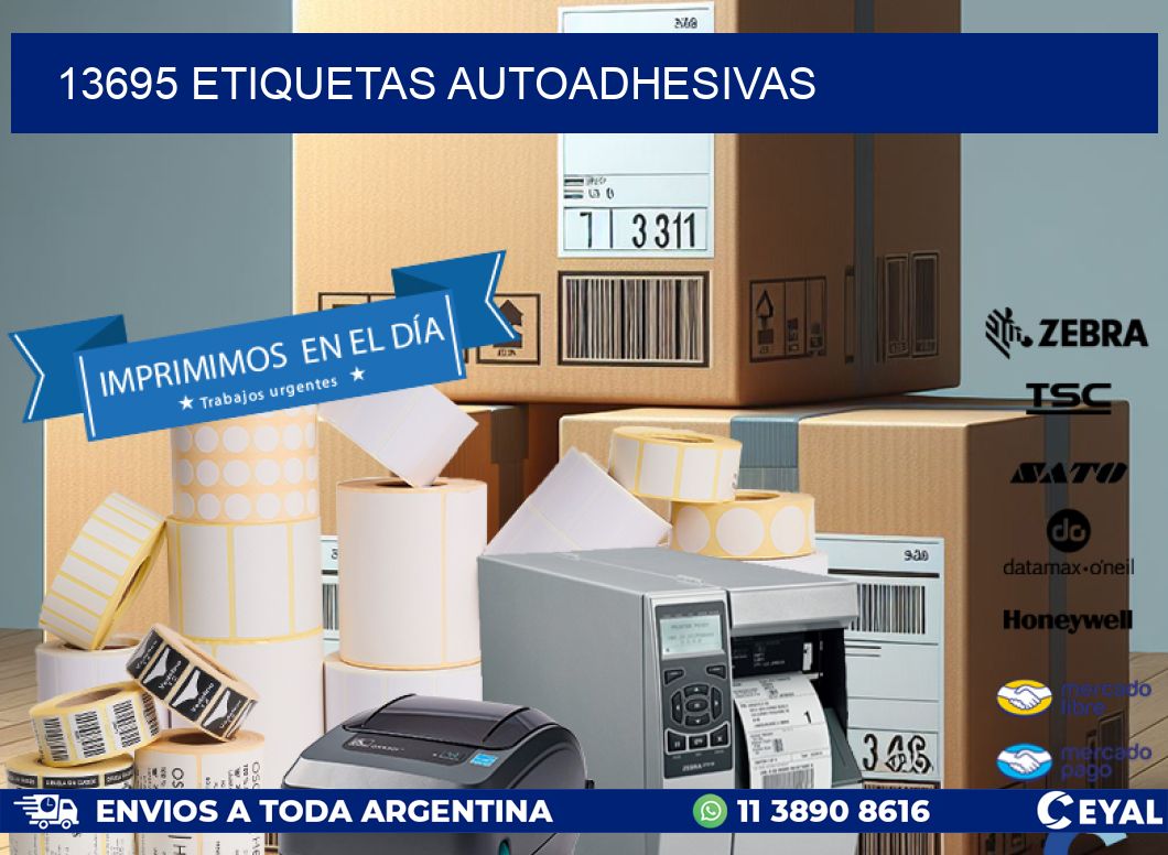 13695 ETIQUETAS AUTOADHESIVAS