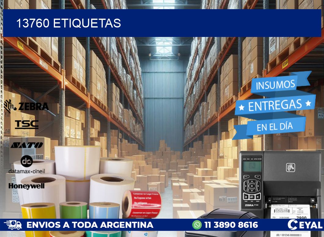 13760 ETIQUETAS
