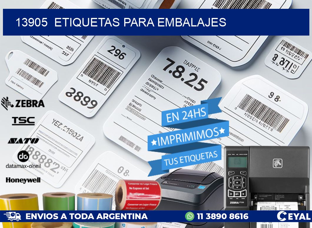 13905  ETIQUETAS PARA EMBALAJES
