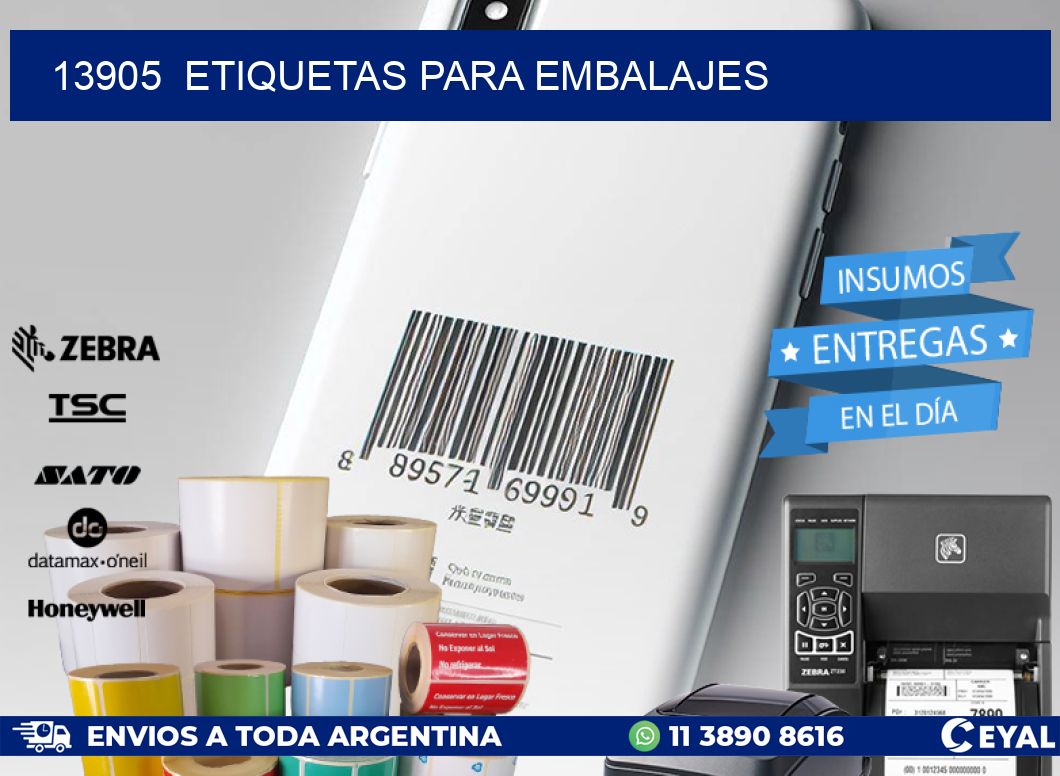13905  ETIQUETAS PARA EMBALAJES